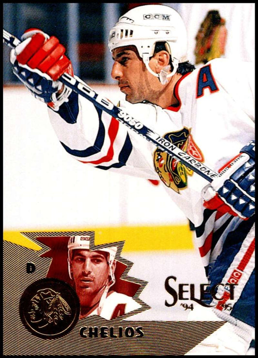 1994-95 Select Hockey #31 Chris Chelios  Chicago Blackhawks  V89886 Image 1