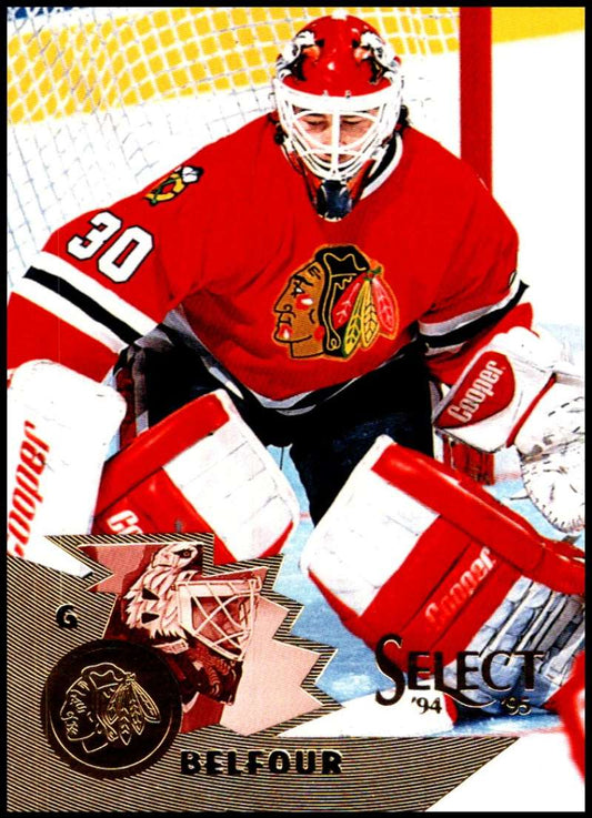 1994-95 Select Hockey #53 Ed Belfour  Chicago Blackhawks  V89907 Image 1