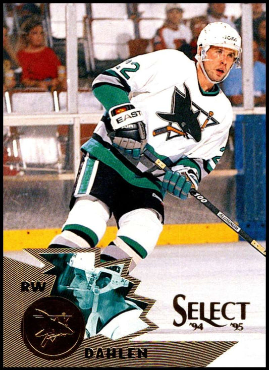 1994-95 Select Hockey #123 Ulf Dahlen  San Jose Sharks  V89977 Image 1