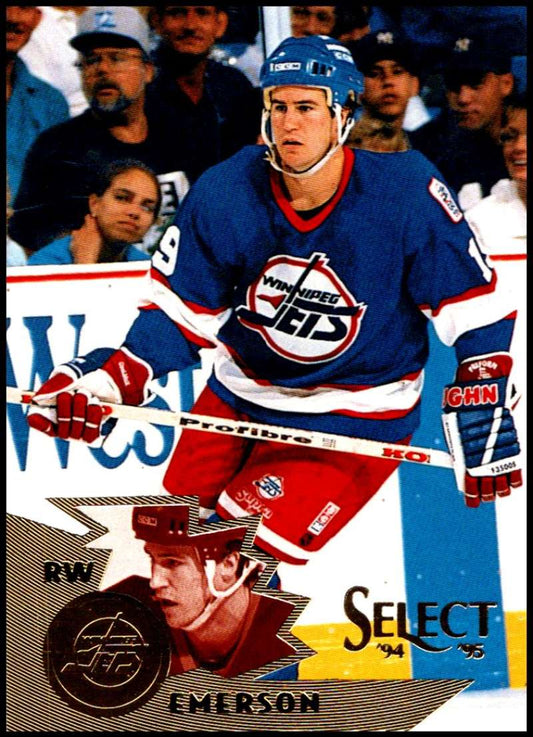 1994-95 Select Hockey #125 Nelson Emerson  Winnipeg Jets  V89979 Image 1