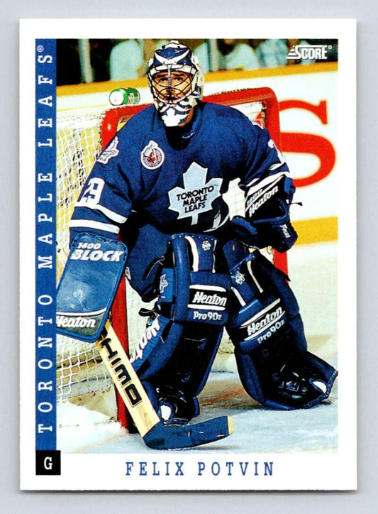 1993-94 Score Canadian #5 Felix Potvin Hockey Toronto Maple Leafs  Image 1