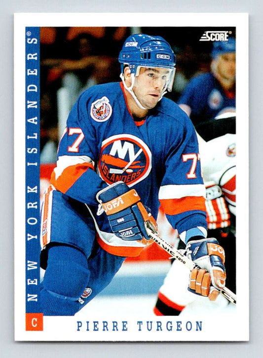 1993-94 Score Canadian #6 Pierre Turgeon Hockey New York Islanders  Image 1