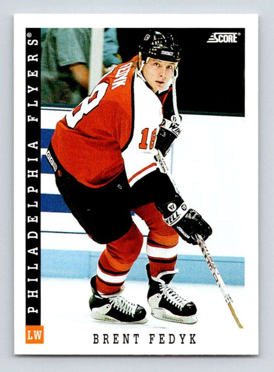 1993-94 Score Canadian #14 Brent Fedyk Hockey Philadelphia Flyers  Image 1