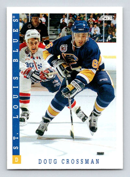 1993-94 Score Canadian #25 Doug Crossman Hockey St. Louis Blues  Image 1