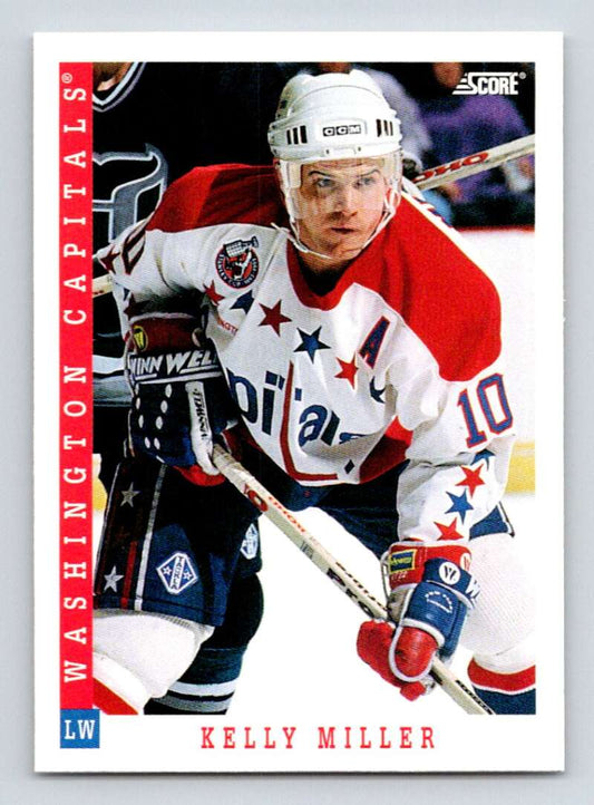 1993-94 Score Canadian #30 Kelly Miller Hockey Washington Capitals  Image 1
