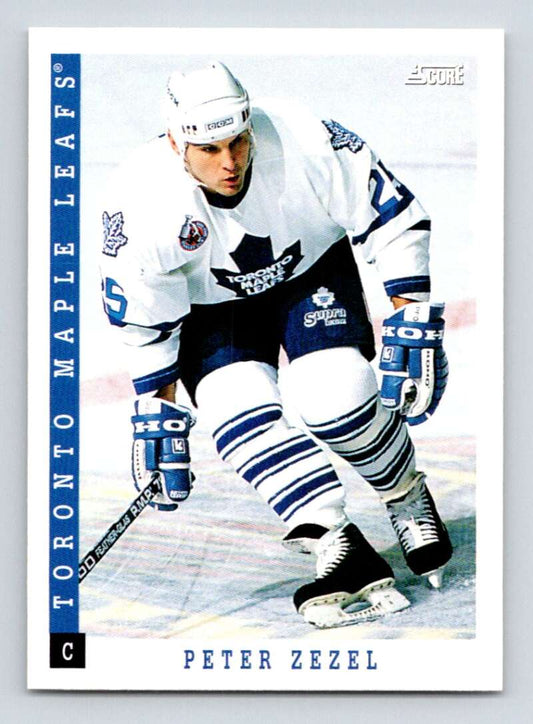 1993-94 Score Canadian #31 Peter Zezel Hockey Toronto Maple Leafs  Image 1