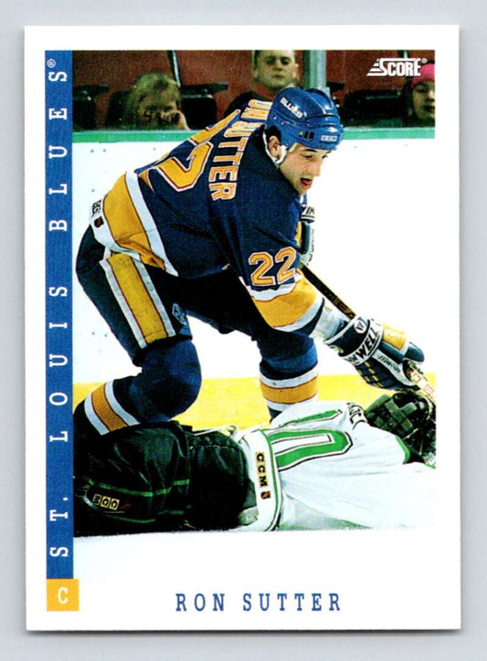 1993-94 Score Canadian #39 Ron Sutter Hockey  Image 1