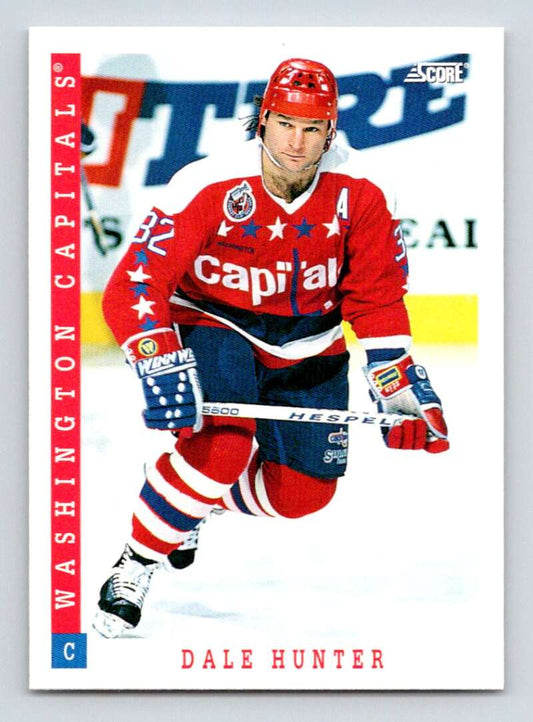 1993-94 Score Canadian #40 Dale Hunter Hockey Washington Capitals  Image 1