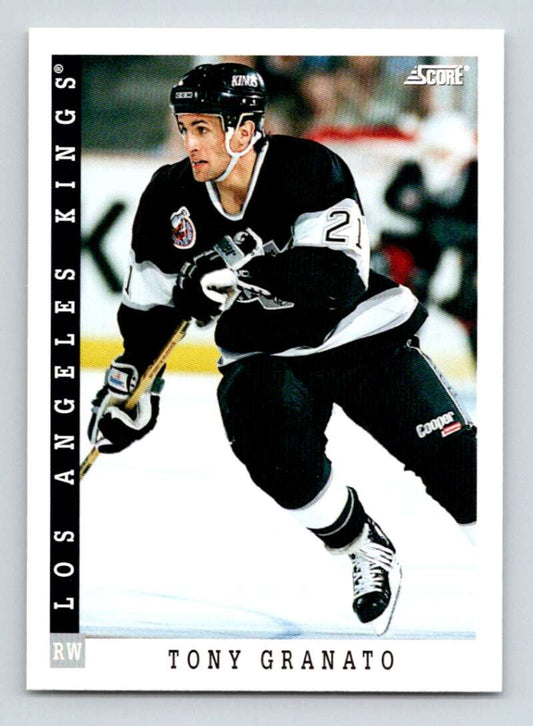 1993-94 Score Canadian #52 Tony Granato Hockey Los Angeles Kings  Image 1