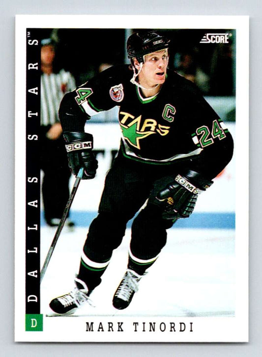 1993-94 Score Canadian #53 Mark Tinordi Hockey Dallas Stars  Image 1
