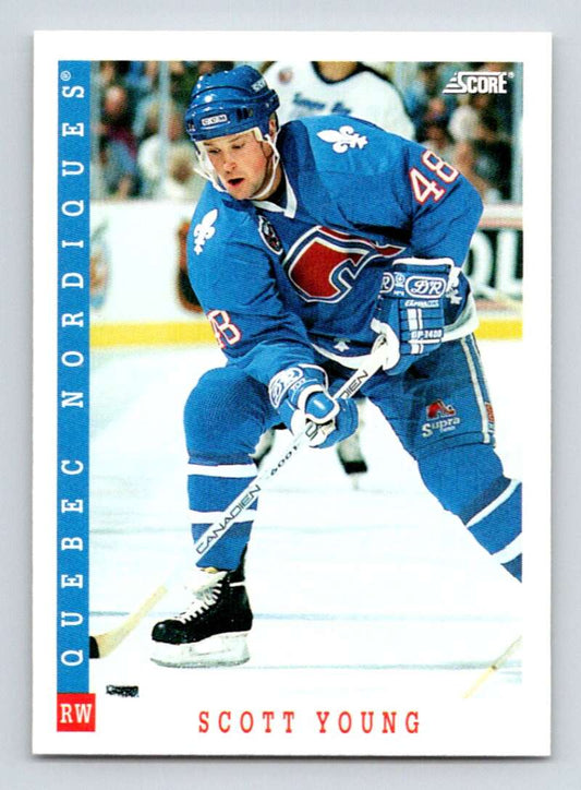 1993-94 Score Canadian #56 Scott Young Hockey Quebec Nordiques  Image 1
