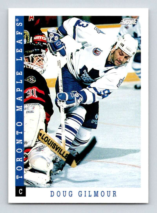 1993-94 Score Canadian #66 Doug Gilmour Hockey Toronto Maple Leafs  Image 1