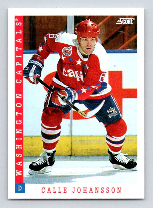 1993-94 Score Canadian #76 Calle Johansson Hockey Washington Capitals  Image 1