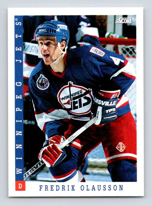 1993-94 Score Canadian #79 Fredrik Olausson Hockey  Image 1