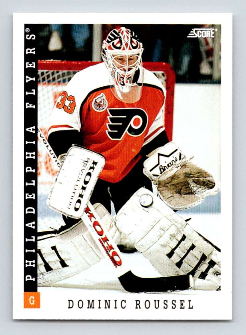 1993-94 Score Canadian #82 Dominic Roussel Hockey Philadelphia Flyers ...