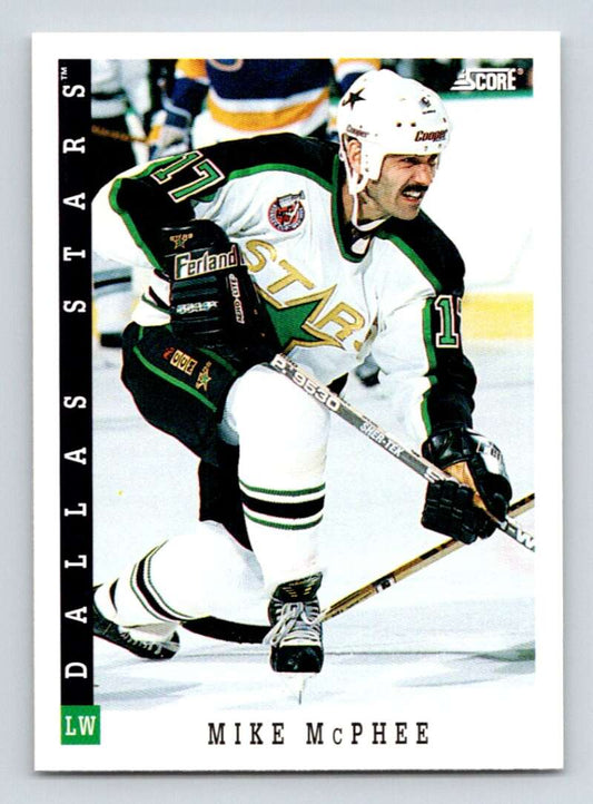 1993-94 Score Canadian #85 Mike McPhee Hockey  Image 1