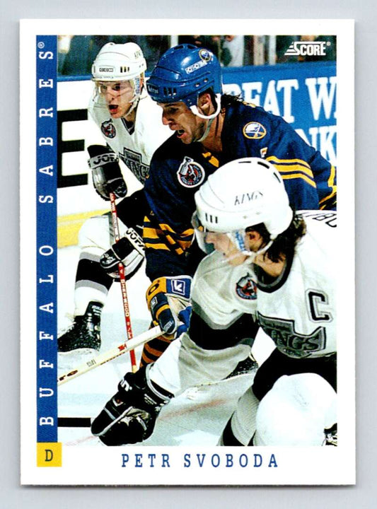 1993-94 Score Canadian #110 Petr Svoboda Hockey Buffalo Sabres  Image 1