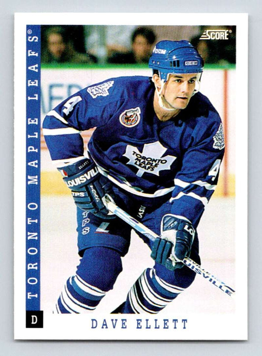 1993-94 Score Canadian #119 Dave Ellett Hockey Toronto Maple Leafs  Image 1