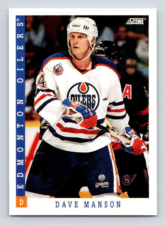 1993-94 Score Canadian #127 Dave Manson Hockey  Image 1