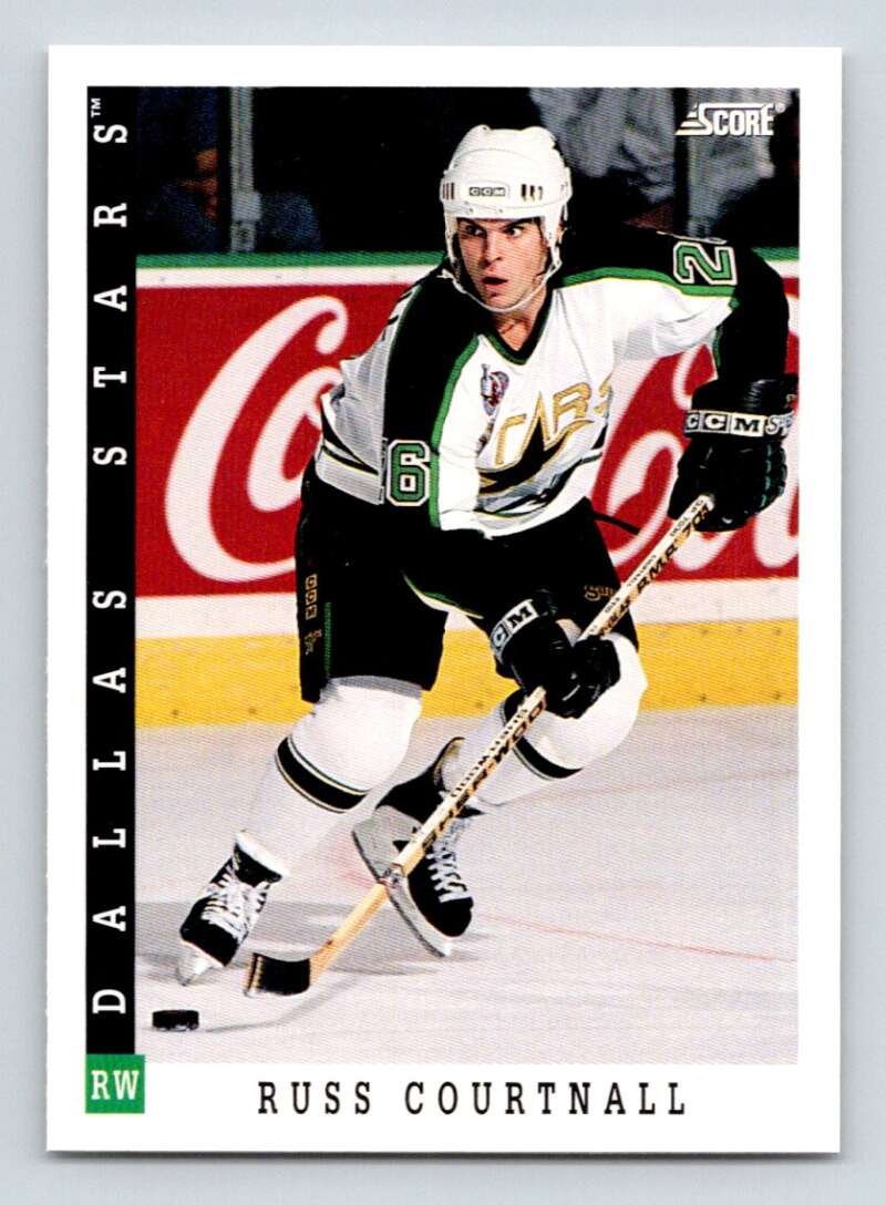 1993-94 Score Canadian #130 Russ Courtnall Hockey Dallas Stars  Image 1