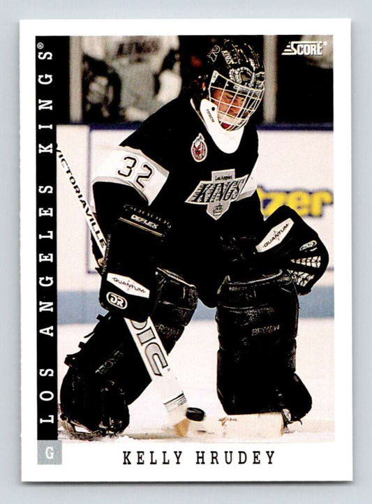 1993-94 Score Canadian #140 Kelly Hrudey Hockey Los Angeles Kings  Image 1