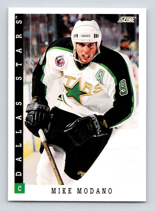 1993-94 Score Canadian #142 Mike Modano Hockey Dallas Stars  Image 1