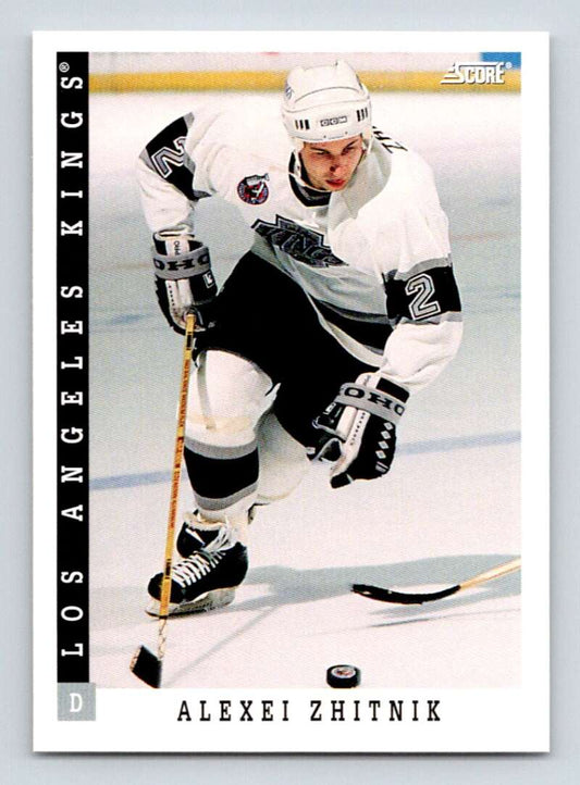 1993-94 Score Canadian #148 Alexei Zhitnik Hockey Los Angeles Kings  Image 1