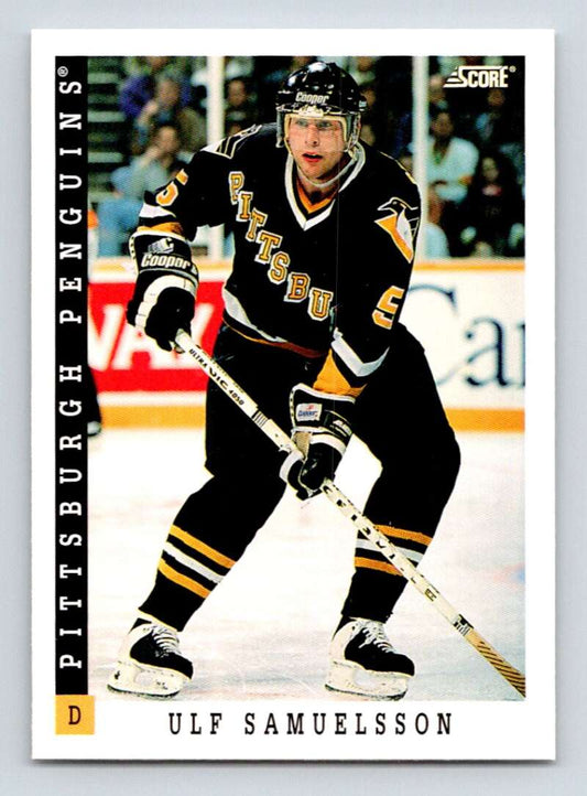 1993-94 Score Canadian #161 Ulf Samuelsson Hockey Pittsburgh Penguins  Image 1