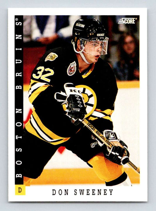 1993-94 Score Canadian #169 Don Sweeney Hockey Boston Bruins  Image 1