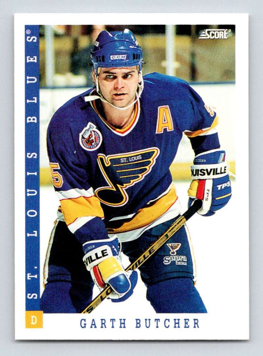 1993-94 Score Canadian #173 Garth Butcher Hockey  Image 1
