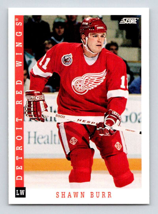 1993-94 Score Canadian #175 Shawn Burr Hockey Detroit Red Wings  Image 1
