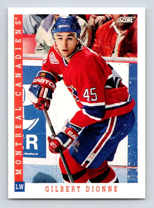 1993-94 Score Canadian #178 Gilbert Dionne Hockey Montreal Canadiens  Image 1