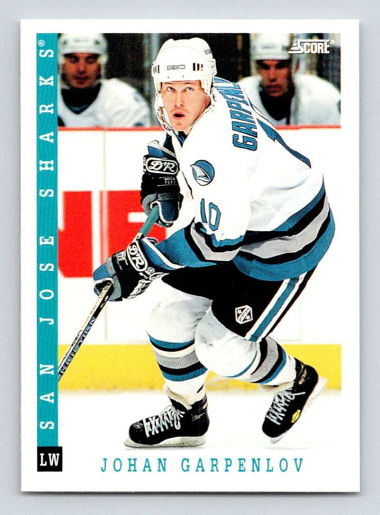 1993-94 Score Canadian #183 Johan Garpenlov Hockey San Jose Sharks  Image 1