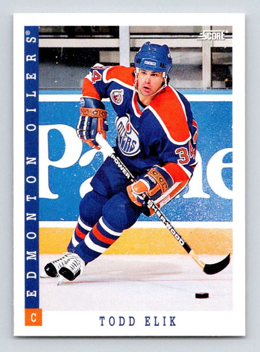 1993-94 Score Canadian #185 Todd Elik Hockey  Image 1
