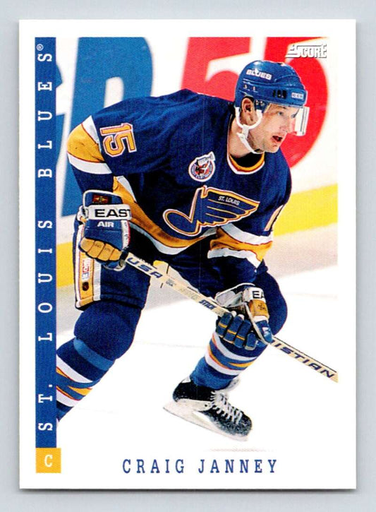 1993-94 Score Canadian #186 Craig Janney Hockey St. Louis Blues  Image 1