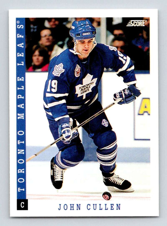 1993-94 Score Canadian #189 John Cullen Hockey Toronto Maple Leafs  Image 1