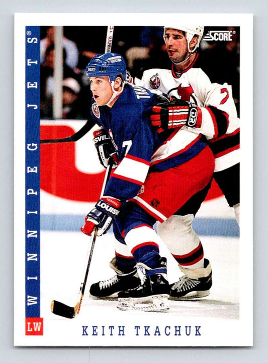 1993-94 Score Canadian #195 Keith Tkachuk Hockey Winnipeg Jets  Image 1