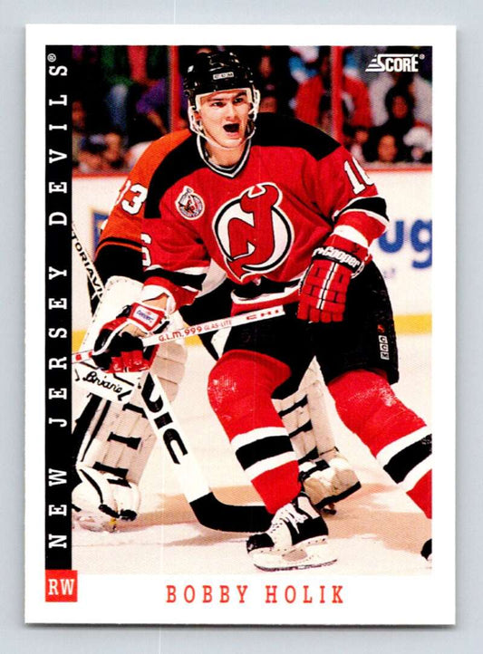 1993-94 Score Canadian #198 Bobby Holik Hockey New Jersey Devils  Image 1