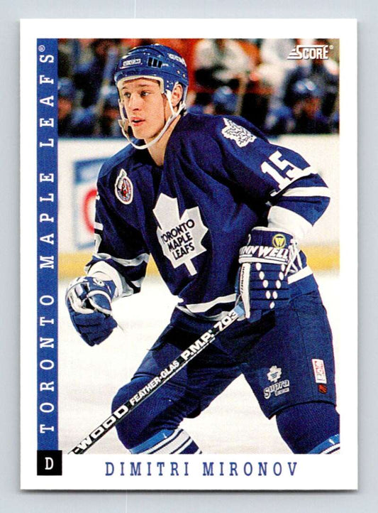 1993-94 Score Canadian #209 Dmitri Mironov Hockey Toronto Maple Leafs  Image 1
