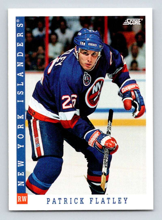 1993-94 Score Canadian #220 Patrick Flatley Hockey New York Islanders  Image 1