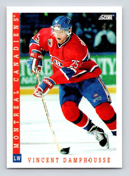 1993-94 Score Canadian #244 Vincent Damphousse Hockey Montreal Canadiens  Image 1
