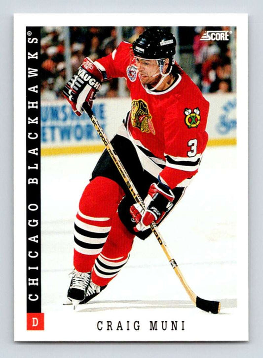 1993-94 Score Canadian #266 Craig Muni Hockey  Image 1