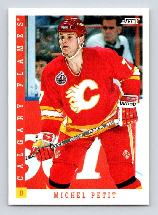 1993-94 Score Canadian #275 Michel Petit Hockey Calgary Flames  Image 1