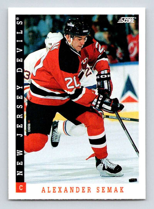 1993-94 Score Canadian #284 Alexander Semak Hockey New Jersey Devils  Image 1