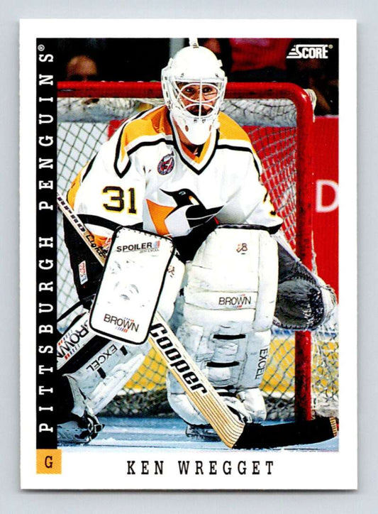 1993-94 Score Canadian #329 Ken Wregget Hockey Pittsburgh Penguins  Image 1