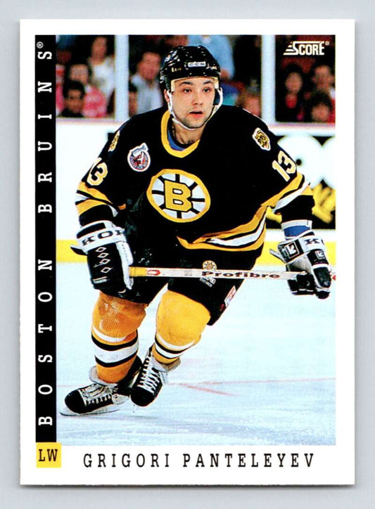 1993-94 Score Canadian #337 Grigori Panteleyev Hockey Boston Bruins  Image 1