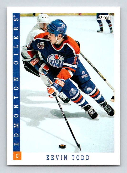 1993-94 Score Canadian #338 Kevin Todd Hockey  Image 1