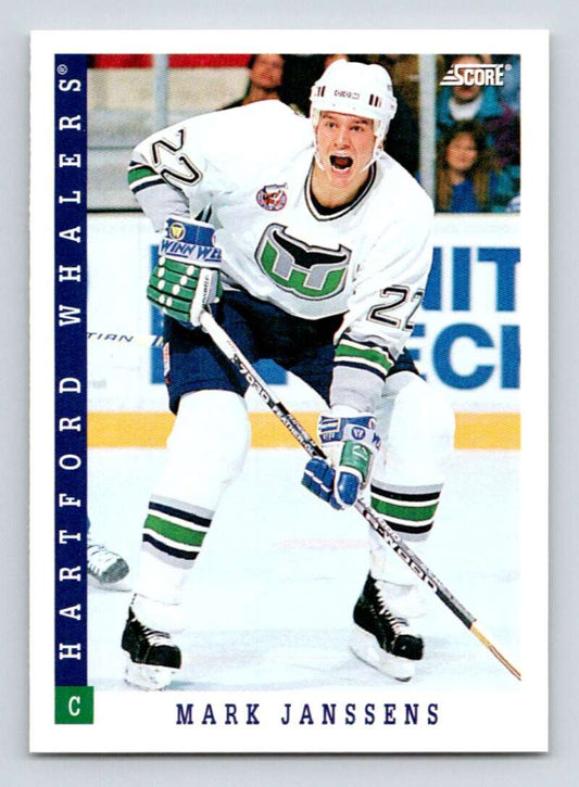 1993-94 Score Canadian #339 Mark Janssens Hockey Hartford Whalers  Image 1