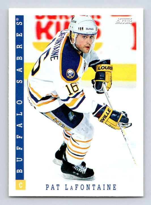 1993-94 Score Canadian #345 Pat LaFontaine Hockey Buffalo Sabres  Image 1