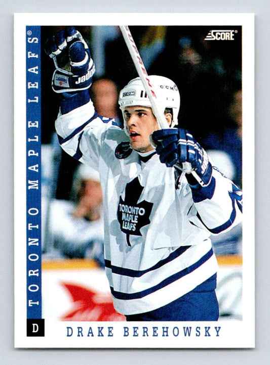 1993-94 Score Canadian #355 Drake Berehowsky Hockey Toronto Maple Leafs  Image 1